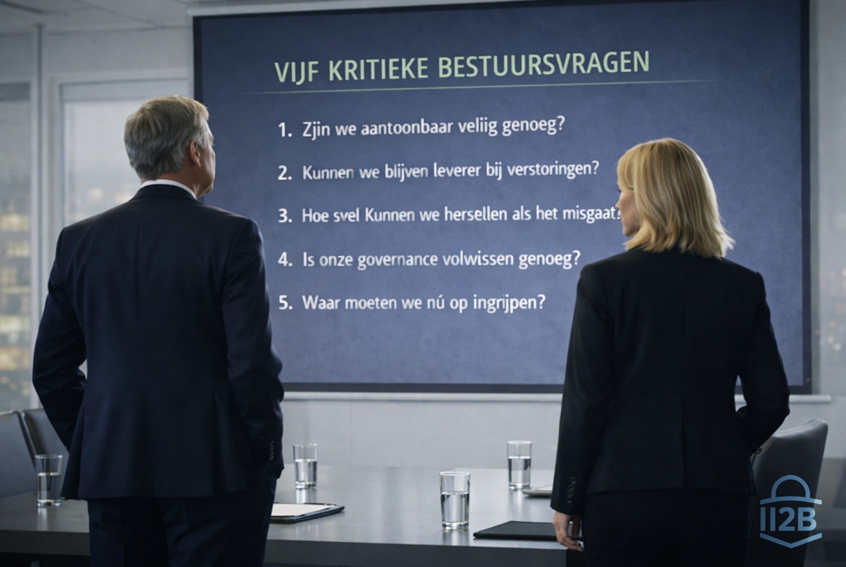 Bestuurders kijken naar de vijf Kritieke Bestuursvragen – VCWG‑Board, I2B